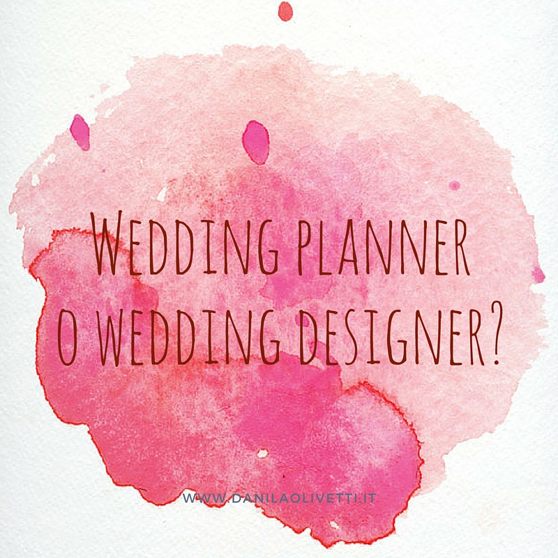 Wedding planner o wedding designer 