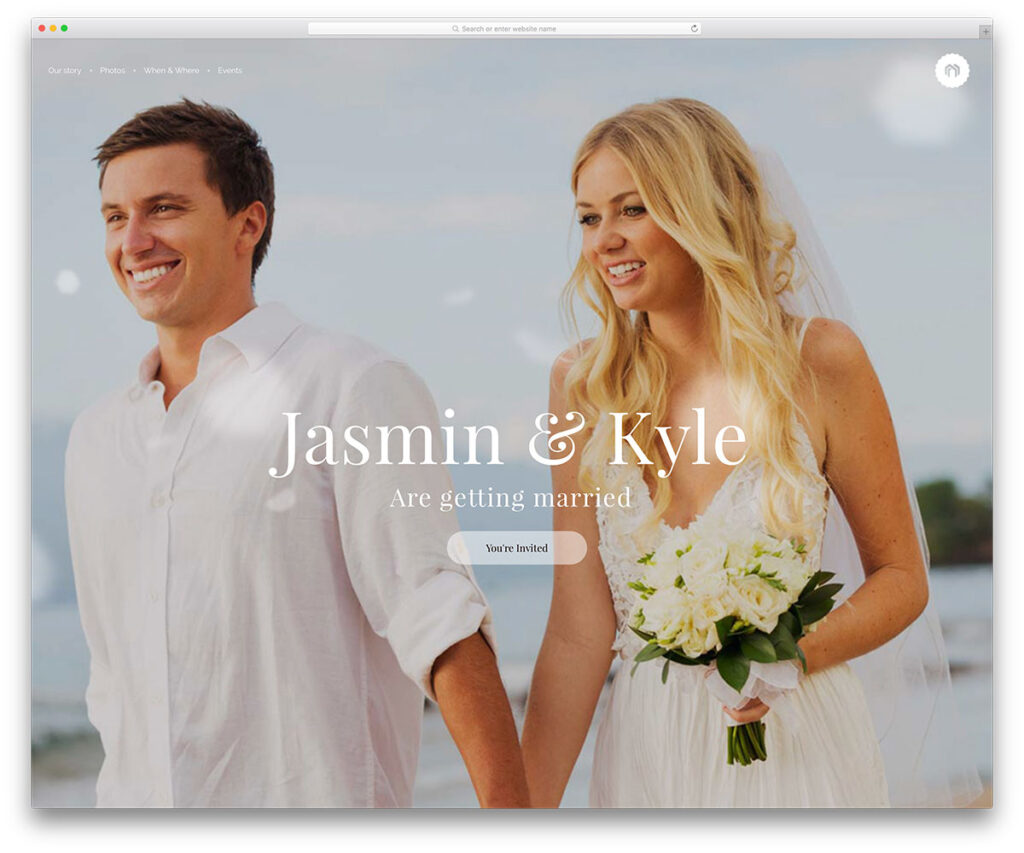wedding website 1